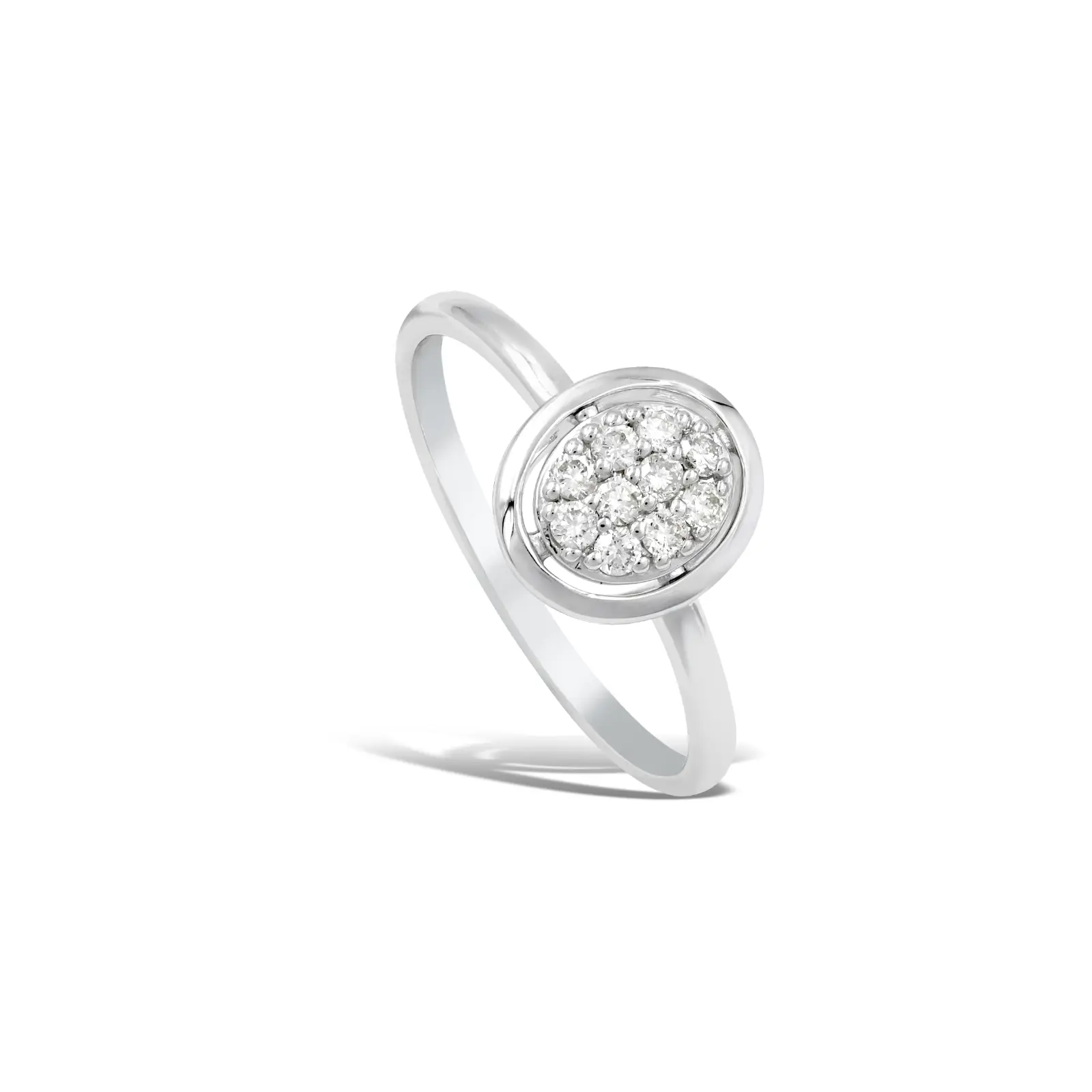 Oval Spectacle Diamond Ring